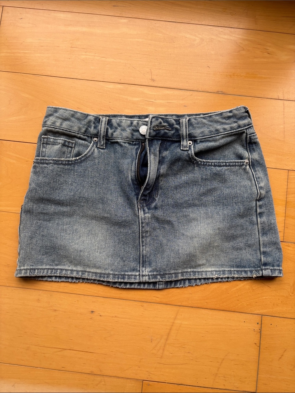 PacSun Classic Washed Denim Mini Skirt